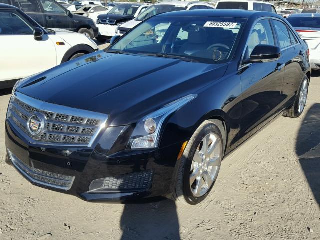 1G6AB5SX1D0145787 - 2013 CADILLAC ATS LUXURY BLACK photo 2