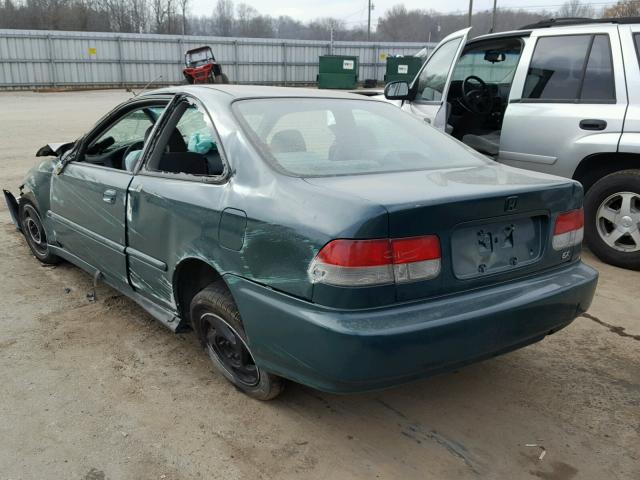 1HGEJ824XYL006434 - 2000 HONDA CIVIC EX GREEN photo 3