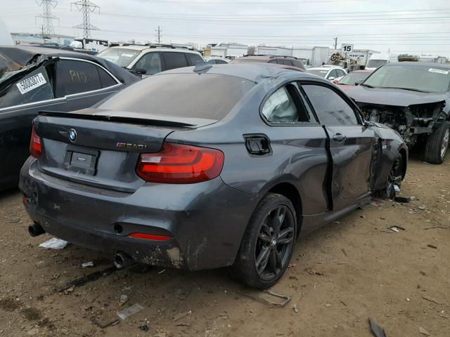 WBA2G1C36HV665514 - 2017 BMW M240I GRAY photo 4