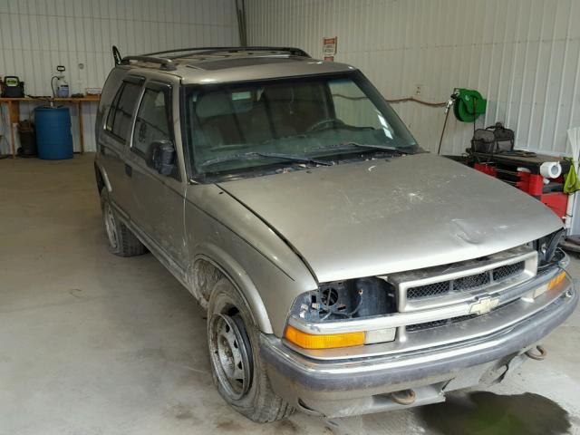 1GNDT13W8Y2200985 - 2000 CHEVROLET BLAZER TAN photo 1