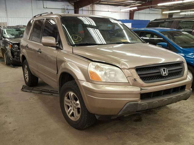 2HKYF18503H570367 - 2003 HONDA PILOT EXL TAN photo 1