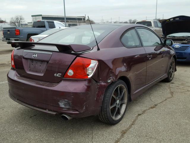 JTKDE167050061412 - 2005 TOYOTA SCION TC 栗色 照片 4