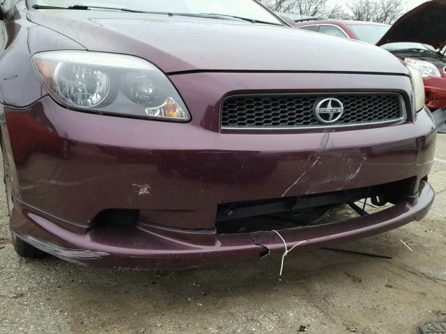 JTKDE167050061412 - 2005 TOYOTA SCION TC 栗色 照片 9
