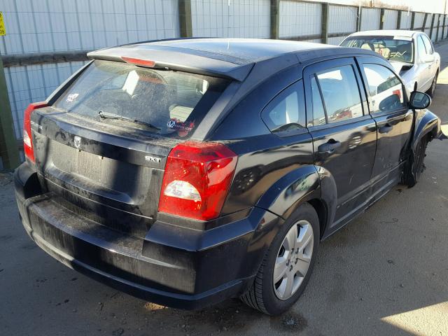 1B3HB48B97D184353 - 2007 DODGE CALIBER SX BLACK photo 4