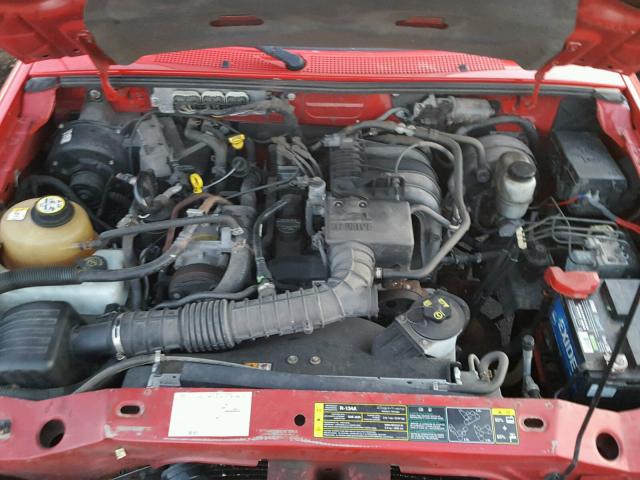 1FTYR10DX7PA72763 - 2007 FORD RANGER RED photo 7