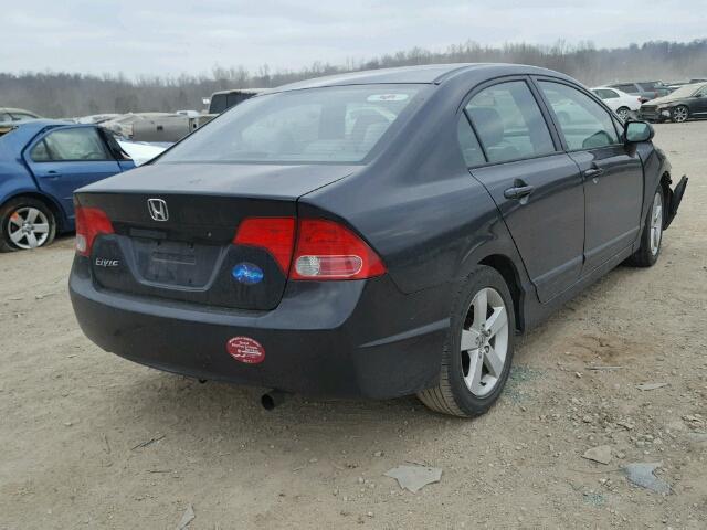 1HGFA16837L034308 - 2007 HONDA CIVIC EX BLACK photo 4