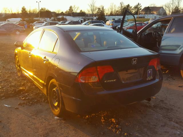 1HGFA15556L068174 - 2006 HONDA CIVIC LX BLUE photo 3