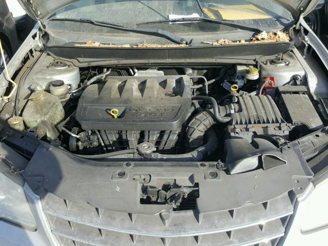 1C3LC46K27N677573 - 2007 CHRYSLER SEBRING SILVER photo 7