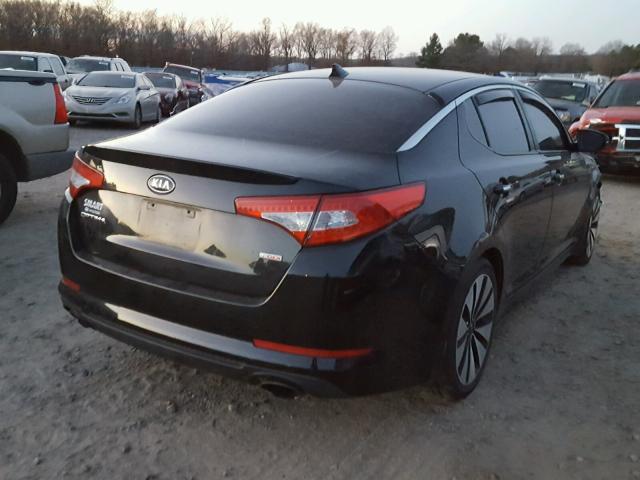 KNAGR4A68B5085042 - 2011 KIA OPTIMA SX BLACK photo 4