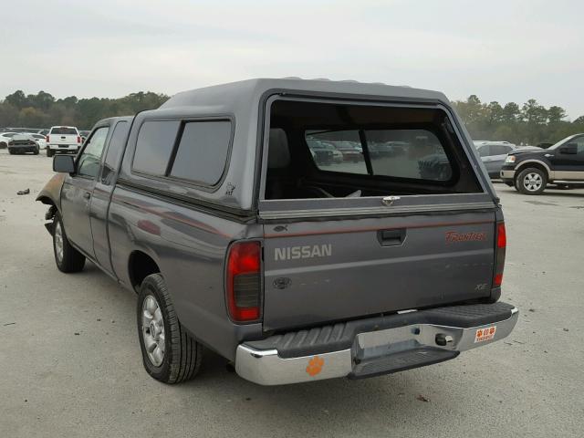 1N6DD26S4YC406820 - 2000 NISSAN FRONTIER K GRAY photo 3