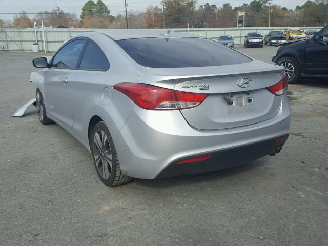 KMHDH6AE3DU008000 - 2013 HYUNDAI ELANTRA CO SILVER photo 3