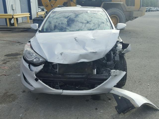 KMHDH6AE3DU008000 - 2013 HYUNDAI ELANTRA CO SILVER photo 9