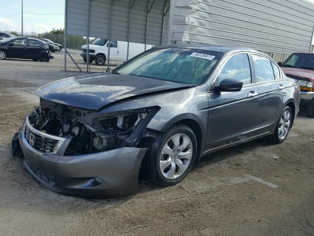 1HGCP36818A008980 - 2008 HONDA ACCORD EXL GRAY photo 2