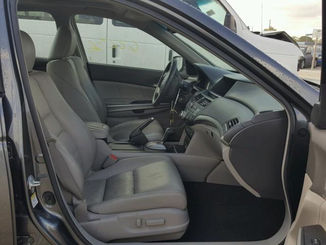 1HGCP36818A008980 - 2008 HONDA ACCORD EXL GRAY photo 5