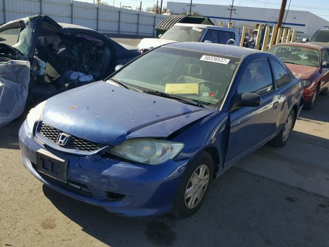 1HGEM22184L046273 - 2004 HONDA CIVIC DX V BLUE photo 2