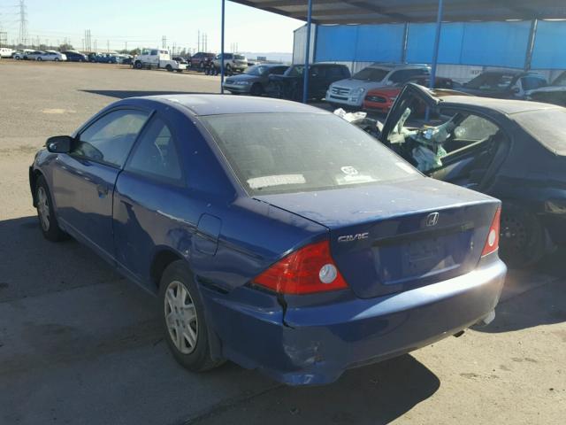 1HGEM22184L046273 - 2004 HONDA CIVIC DX V BLUE photo 3