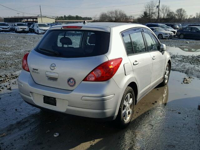 3N1BC13E47L361776 - 2007 NISSAN VERSA S SILVER photo 4