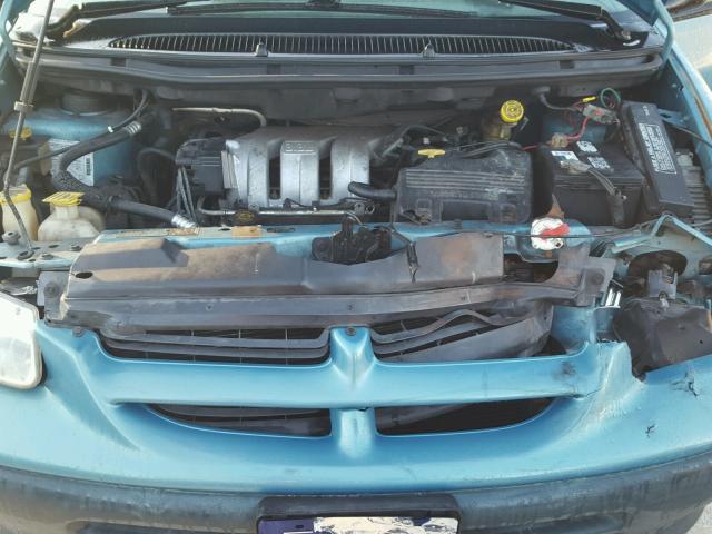 1B4GP44G8WB626690 - 1998 DODGE GRAND CARA TURQUOISE photo 7