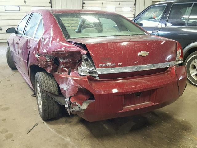 2G1WT57N591116756 - 2009 CHEVROLET IMPALA 1LT MAROON photo 3