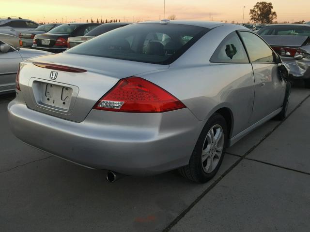 1HGCM72617A005046 - 2007 HONDA ACCORD EX SILVER photo 4