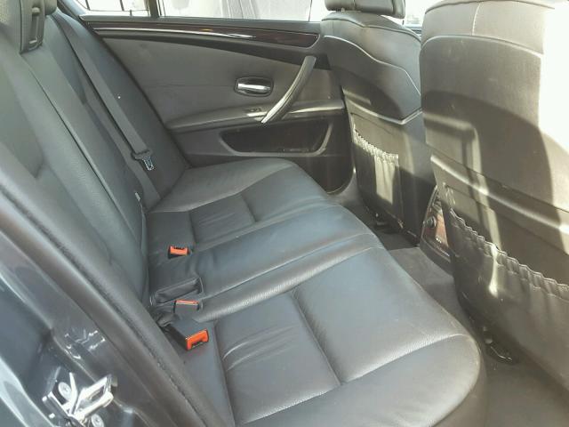 WBANU53528CT05540 - 2008 BMW 528 I GRAY photo 6