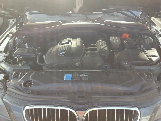 WBANU53528CT05540 - 2008 BMW 528 I GRAY photo 7