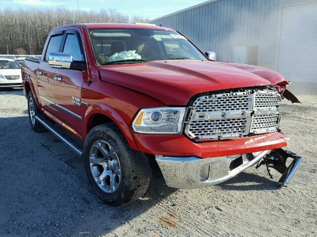 1C6RR7NT1ES371048 - 2014 RAM 1500 LARAM RED photo 1