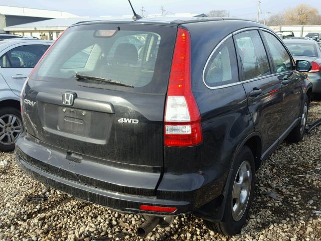 5J6RE4H39AL041459 - 2010 HONDA CR-V LX BLACK photo 4