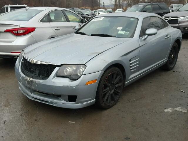 1C3AN69L94X013739 - 2004 CHRYSLER CROSSFIRE GRAY photo 2