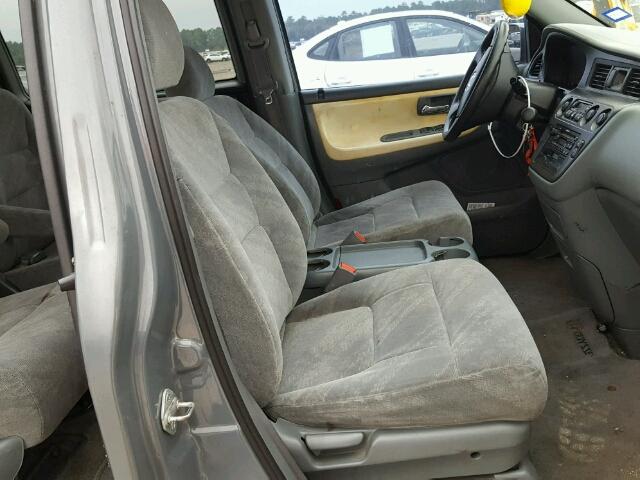 2HKRL18622H515309 - 2002 HONDA ODYSSEY EX GRAY photo 5