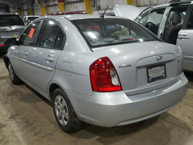 KMHCN46C69U285862 - 2009 HYUNDAI ACCENT GLS SILVER photo 3