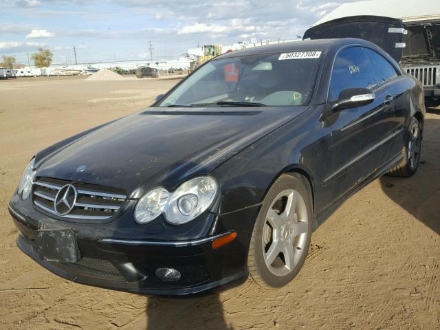 WDBTJ75JX5F155694 - 2005 MERCEDES-BENZ CLK 500 BLACK photo 2