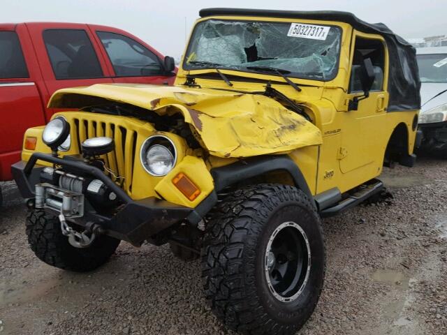 1J4FA29P5YP773241 - 2000 JEEP WRANGLER / YELLOW photo 2