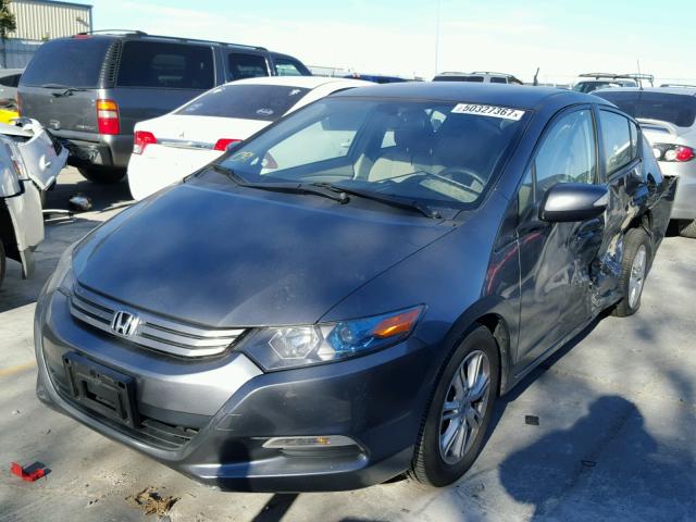 JHMZE2H72BS000917 - 2011 HONDA INSIGHT EX GRAY photo 2