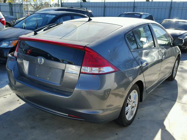 JHMZE2H72BS000917 - 2011 HONDA INSIGHT EX GRAY photo 4