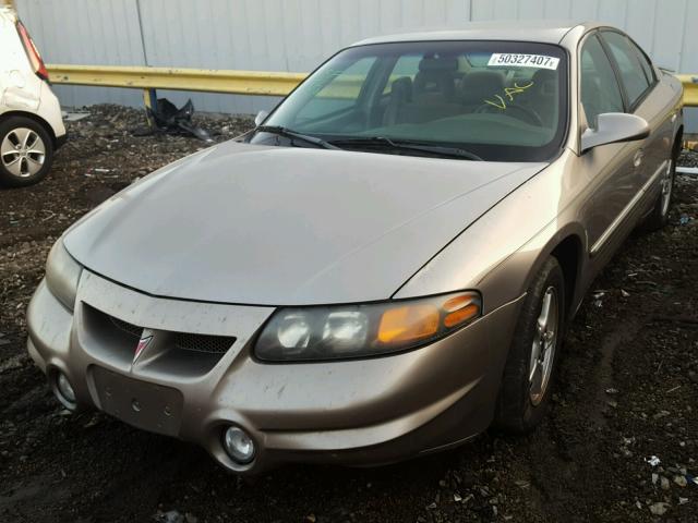 1G2HX54K024109341 - 2002 PONTIAC BONNEVILLE BEIGE photo 2