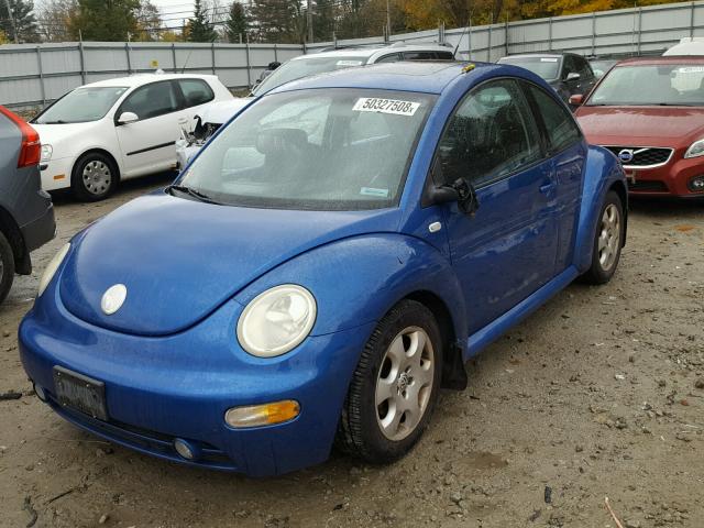 3VWCK21C33M430373 - 2003 VOLKSWAGEN NEW BEETLE 蓝色 照片 2