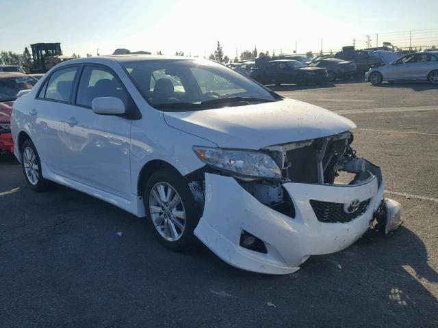 1NXBU4EE9AZ328340 - 2010 TOYOTA COROLLA BA WHITE photo 1