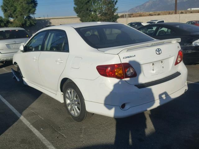 1NXBU4EE9AZ328340 - 2010 TOYOTA COROLLA BA WHITE photo 3