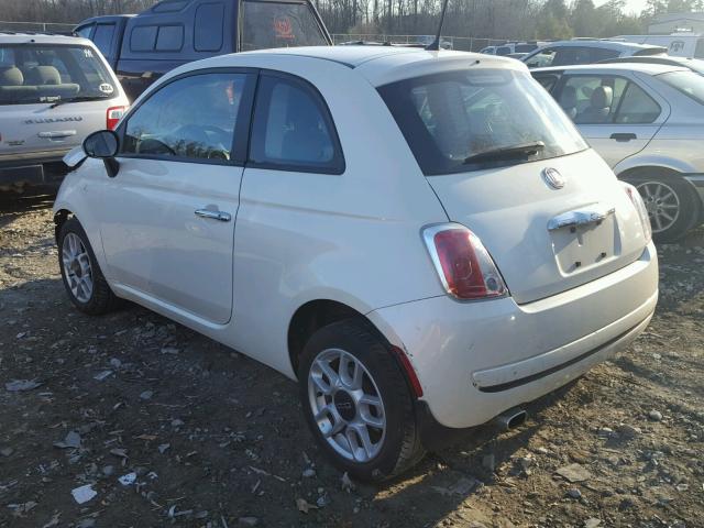 3C3CFFAR5DT513348 - 2013 FIAT 500 POP WHITE photo 3