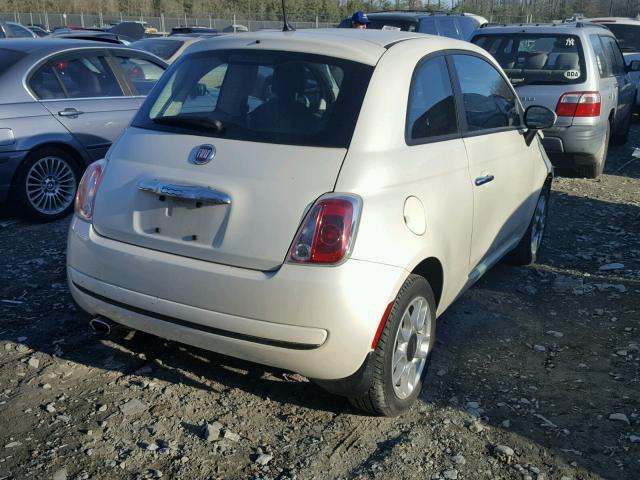 3C3CFFAR5DT513348 - 2013 FIAT 500 POP WHITE photo 4