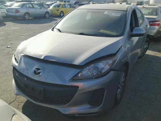 JM1BL1V85C1669335 - 2012 MAZDA 3 I GRAY photo 2