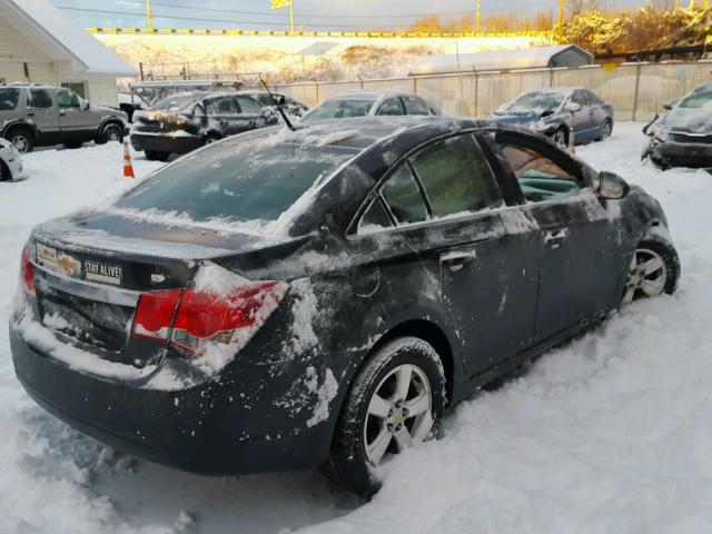 1G1PF5S93B7116558 - 2011 CHEVROLET CRUZE LT BLACK photo 4