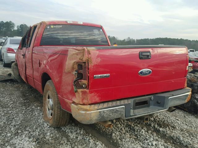 1FTPX12554NA23775 - 2004 FORD F150 RED photo 3