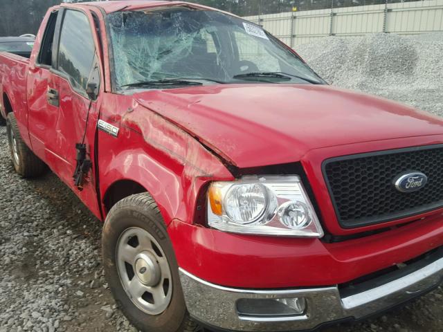 1FTPX12554NA23775 - 2004 FORD F150 RED photo 9