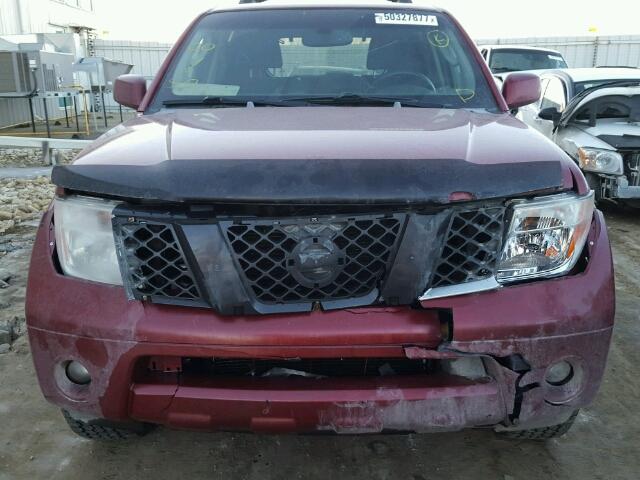 5N1AR18WX6C616011 - 2006 NISSAN PATHFINDER RED photo 9