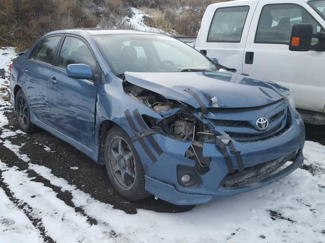 5YFBU4EE3DP200133 - 2013 TOYOTA COROLLA BA BLUE photo 1