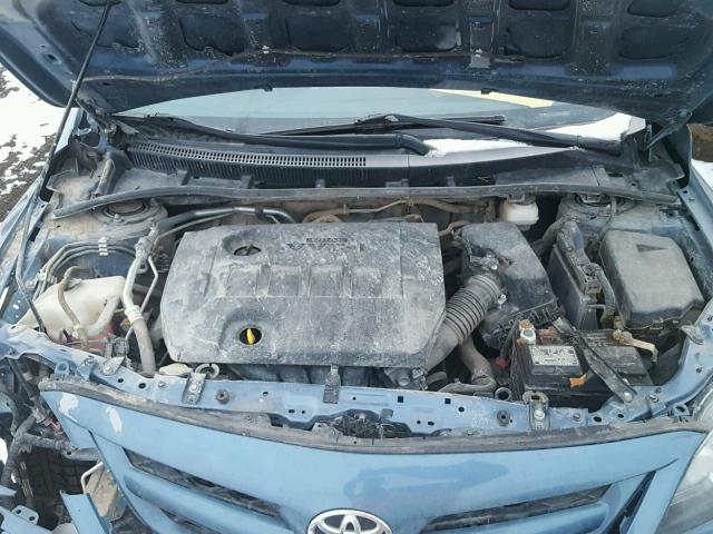 5YFBU4EE3DP200133 - 2013 TOYOTA COROLLA BA BLUE photo 7