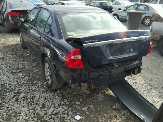 1G1ZS57F87F269940 - 2007 CHEVROLET MALIBU LS BLUE photo 3