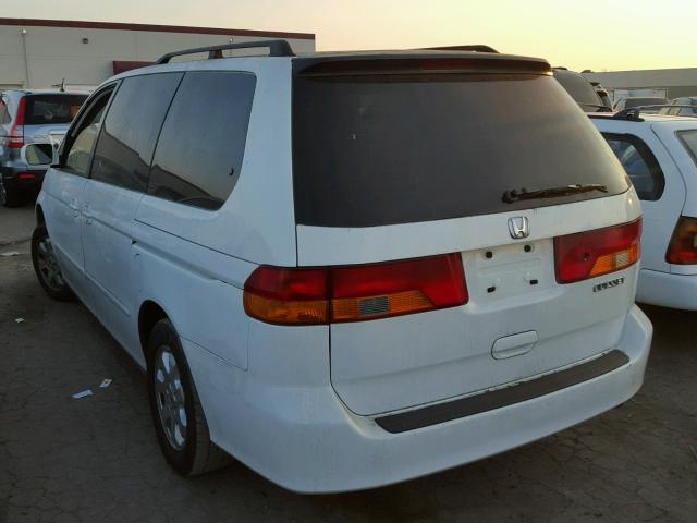 5FNRL18933B045303 - 2003 HONDA ODYSSEY EX WHITE photo 3